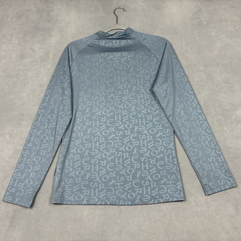 Horseware Ireland Size XL Keela Base Layer Top Blue Mock Neck Equestrian Stretch - Picture 4 of 9